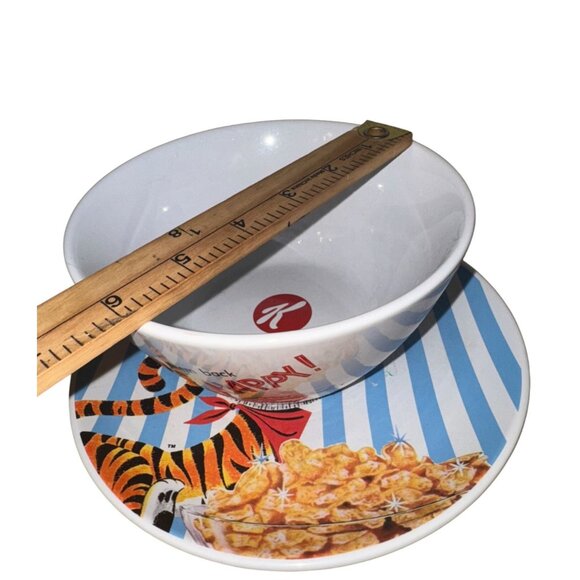 Kelloggs Frosted Flakes Ceramic Plate,Bowl & Mug Set Featuring Tony The Tiger - Picture 9 of 12